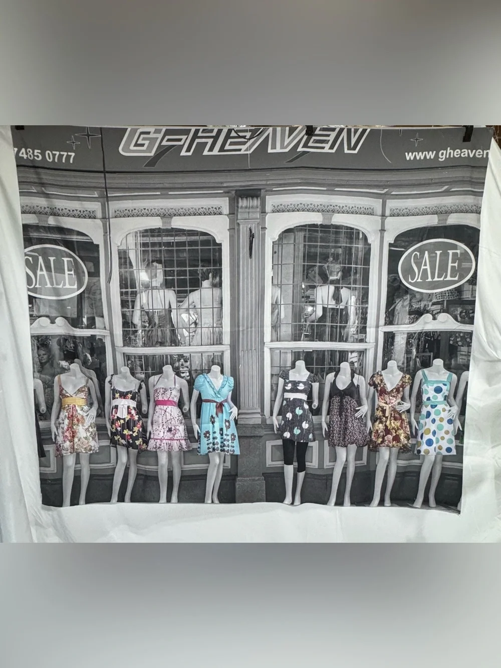 G-Heaven London Dress Shop Camden Fashion Storefront Wall Tapestry